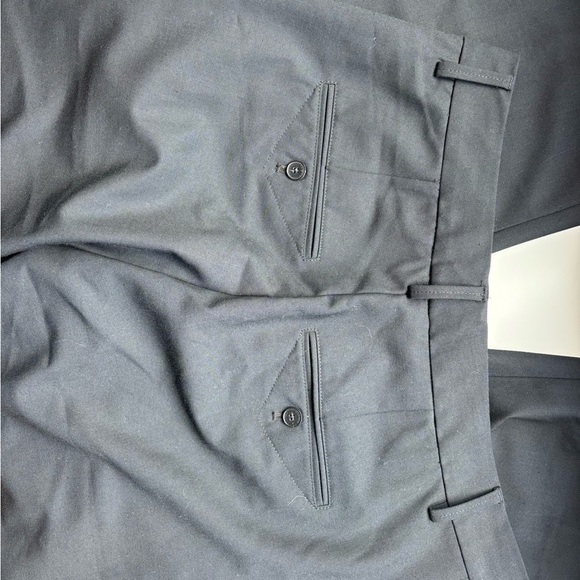 Closed Black Trousers with Yellow Trim - Picture 3 of 4